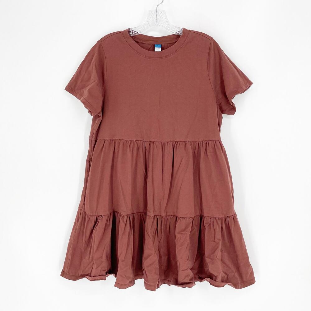 Old Navy Short Sleeve Tiered Babydoll Dress Size Large